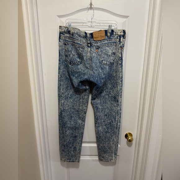 90s levis acid wash orange tag jeans size 33 - Picture 2 of 4